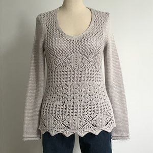 Melanie Lyne - Tan Knit long sleeve sweater